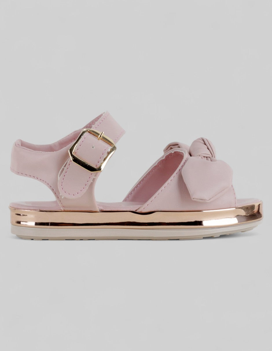 Sandalias Kids  en Piel vegana – Rosa