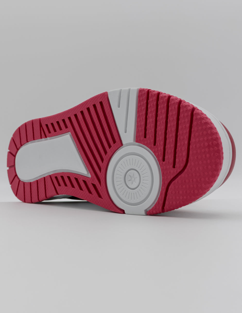 Tenis con cordones TRX en Piel vegana – Rojo