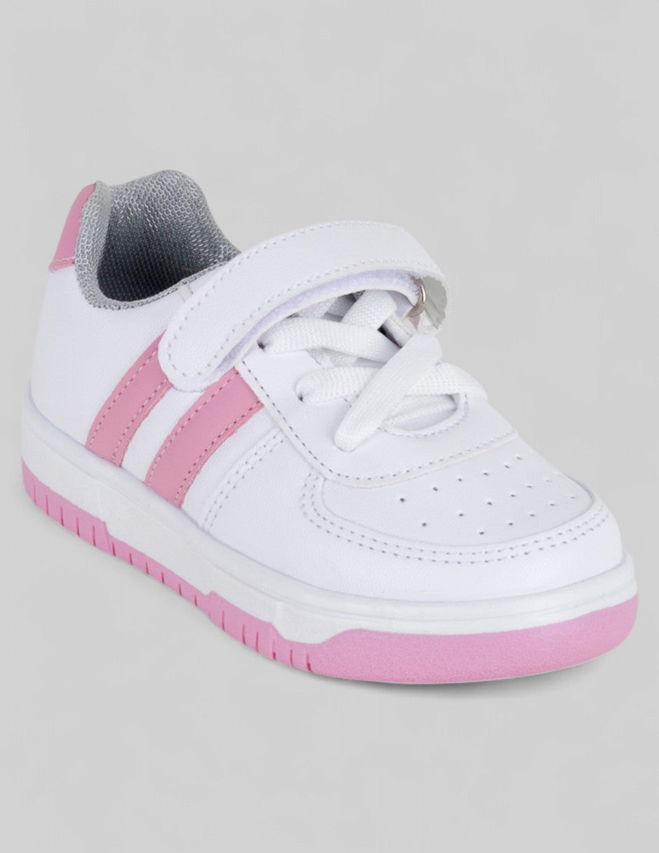 Tenis Kids  en Piel vegana – Blanco