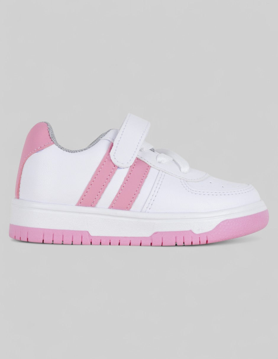 Tenis Kids  en Piel vegana – Blanco