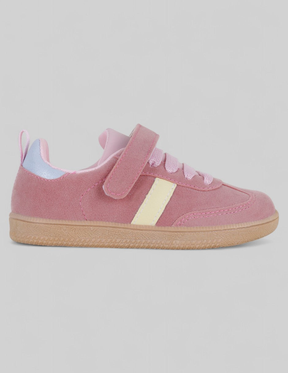 Tenis Kids  en Textil – Rosa