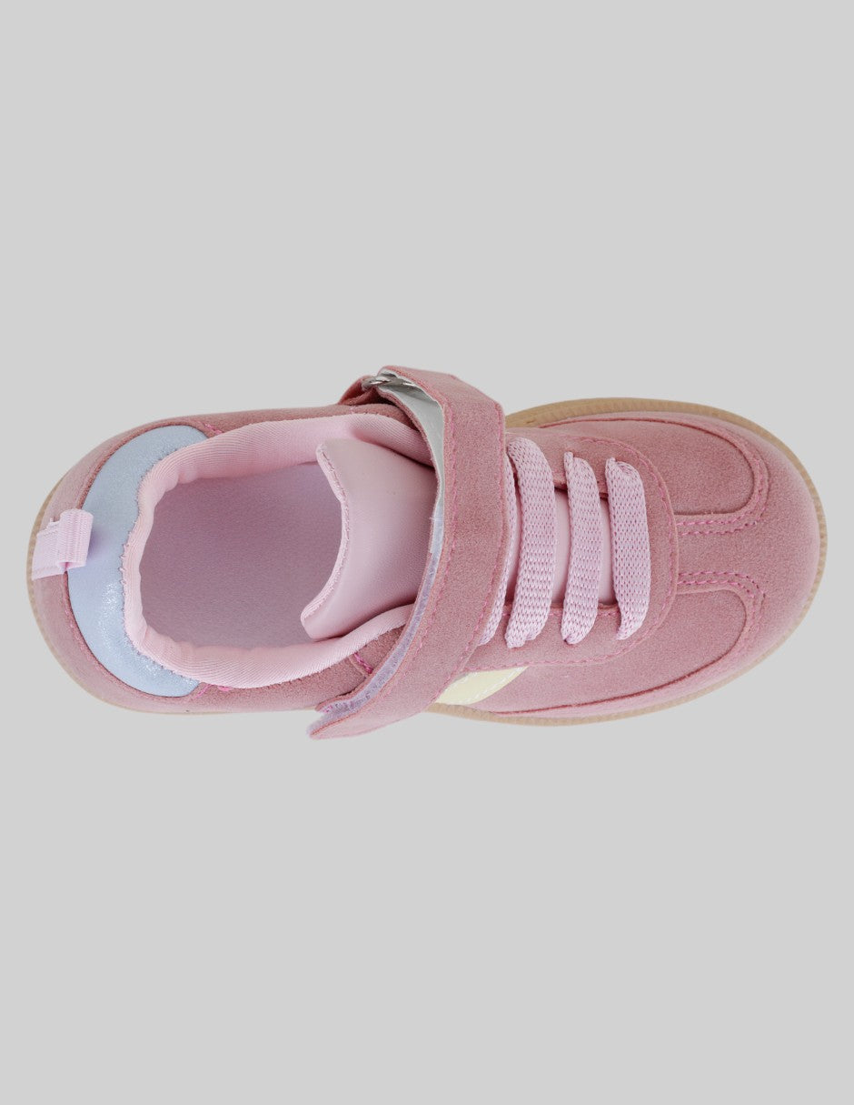 Tenis Kids  en Textil – Rosa
