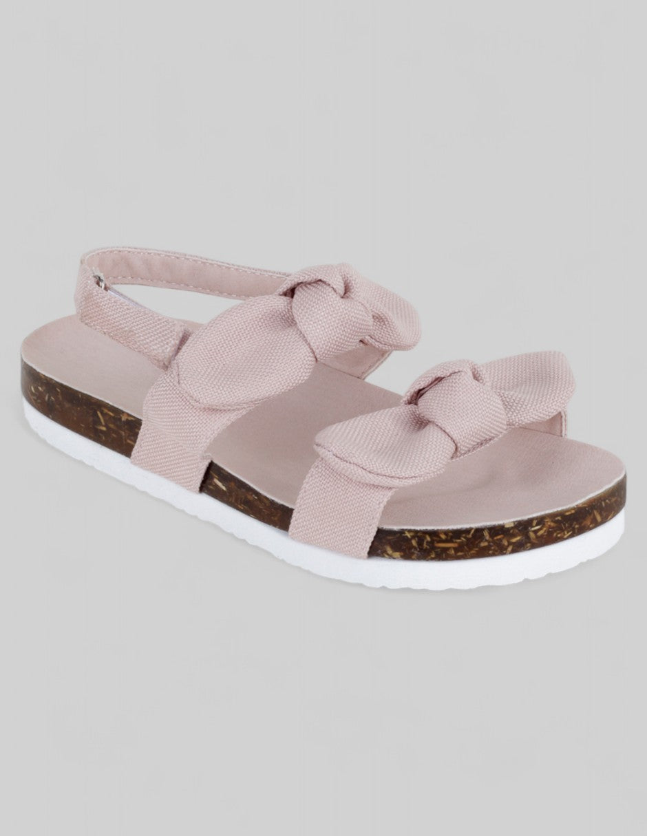 Sandalias Kids  en Textil – Rosa