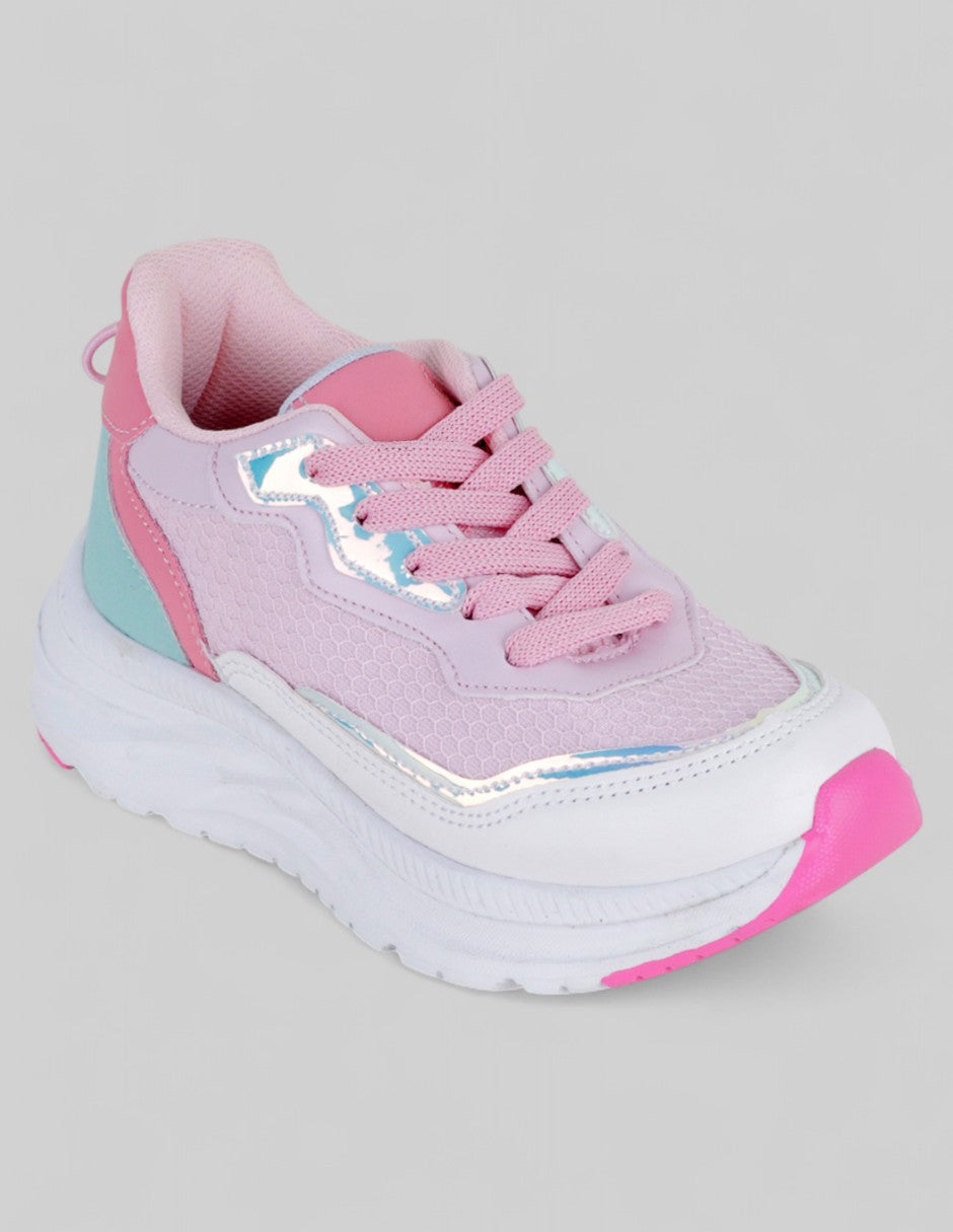 Tenis Kids  en Sintético – Rosa
