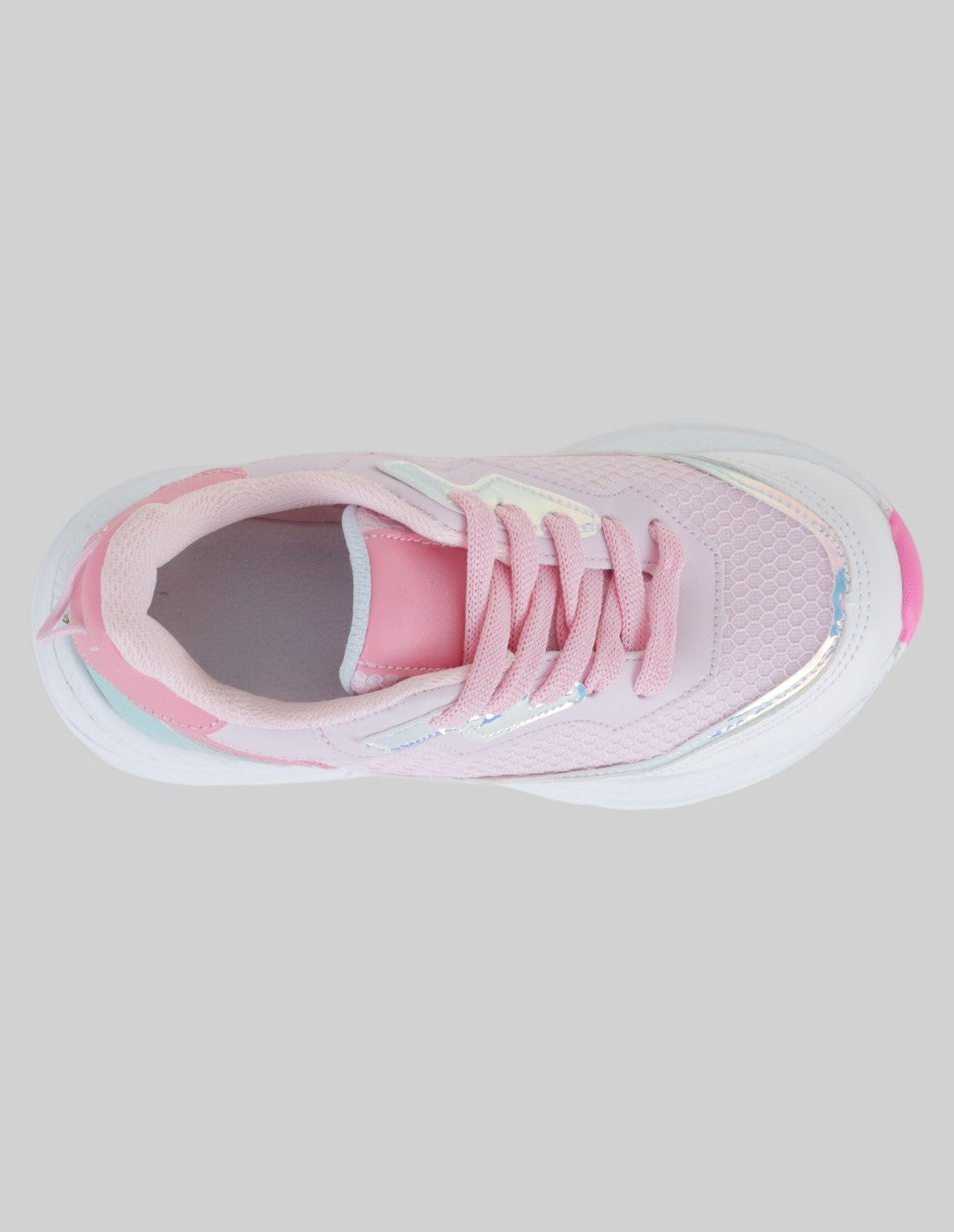 Tenis Kids  en Sintético – Rosa