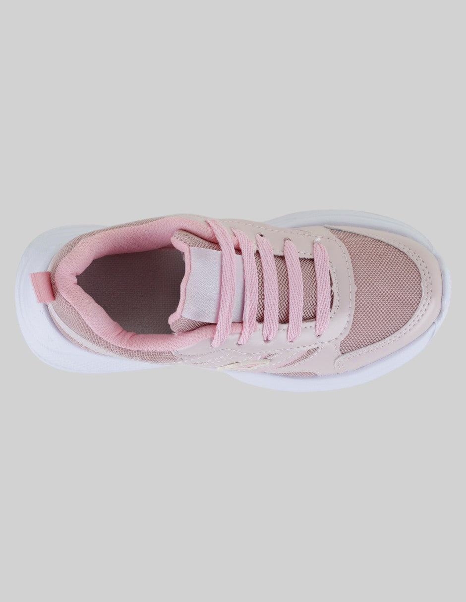 Tenis Kids  en Sintético – Rosa