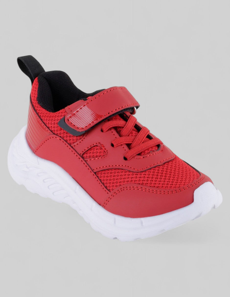 Tenis Kids  en Sintético – Rojo