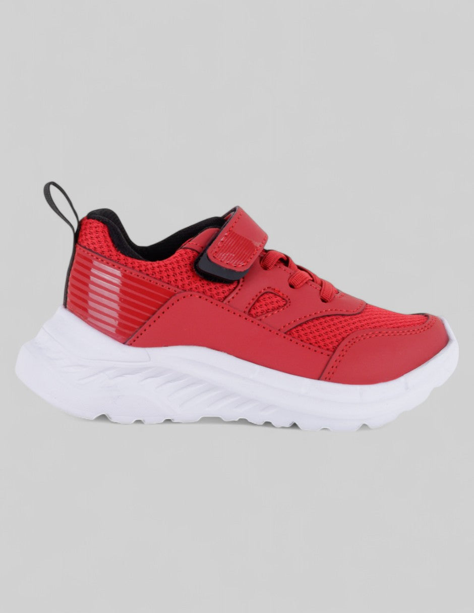 Tenis Kids  en Sintético – Rojo