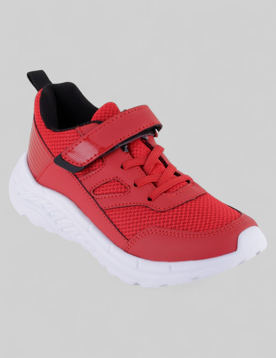 Tenis Kids  en Sintético – Rojo