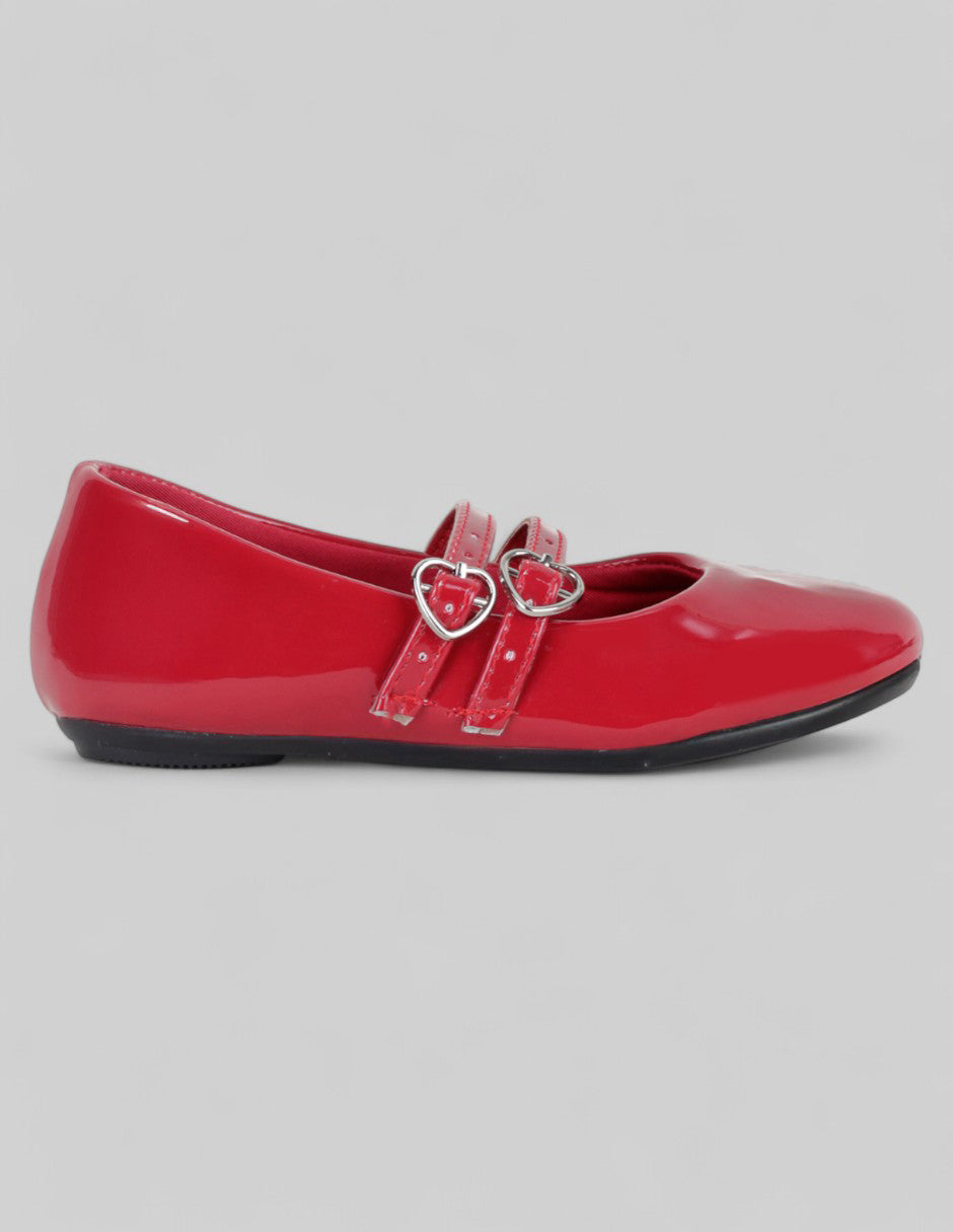 Mary jane Kids  en Charol – Rojo