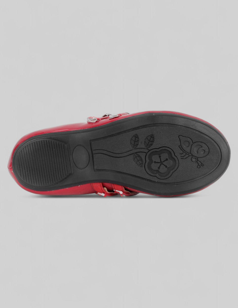 Mary jane Kids  en Charol – Rojo