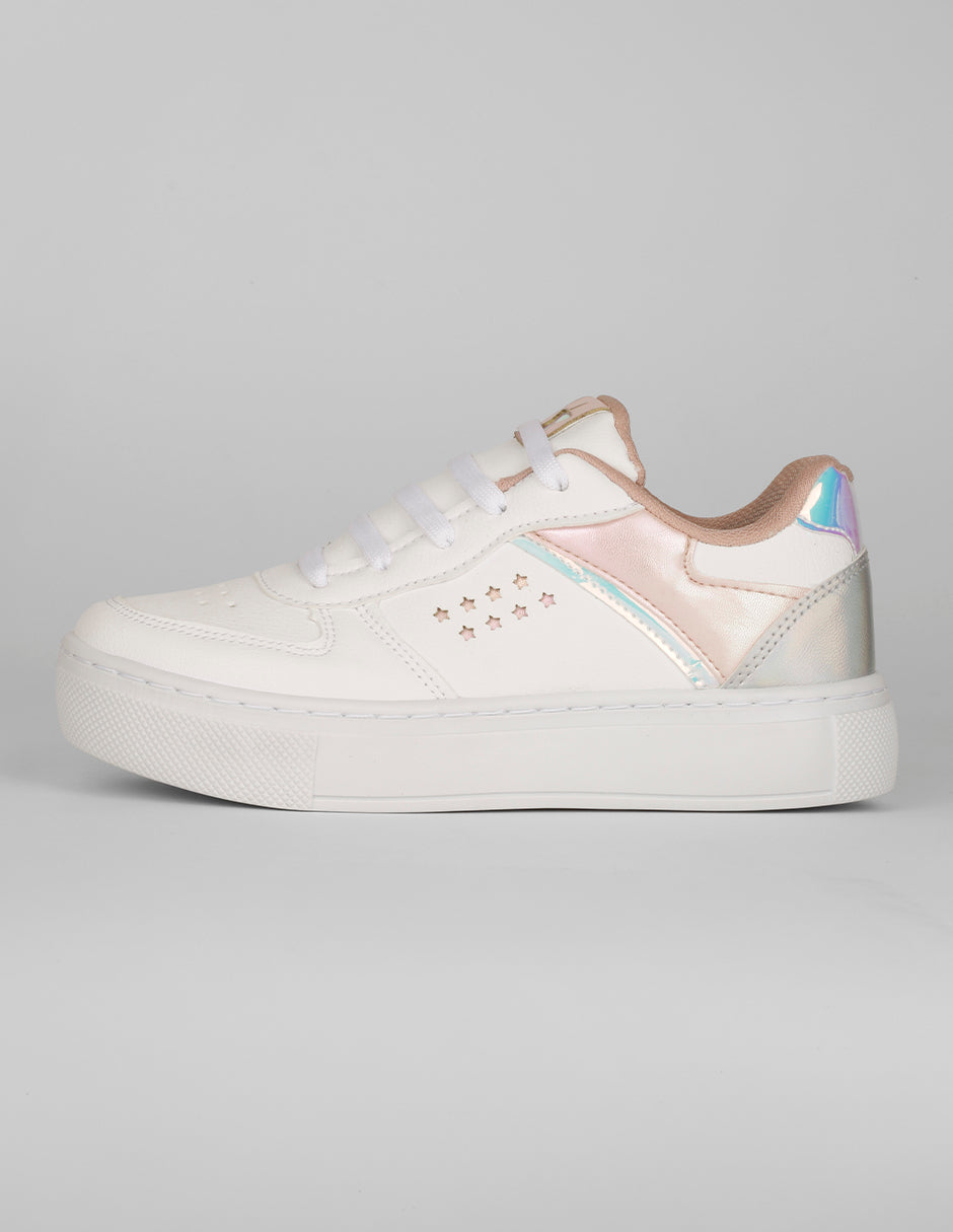 Tenis Kids en Piel vegana – Rosa