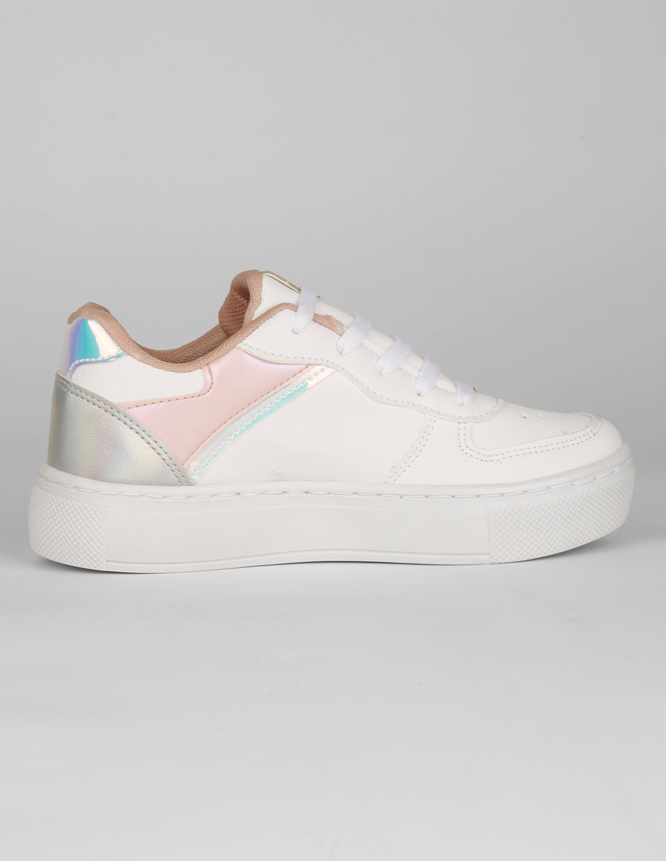 Tenis Kids en Piel vegana – Rosa