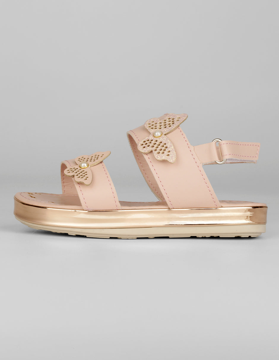 Sandalias Kids en Piel vegana – Rosa