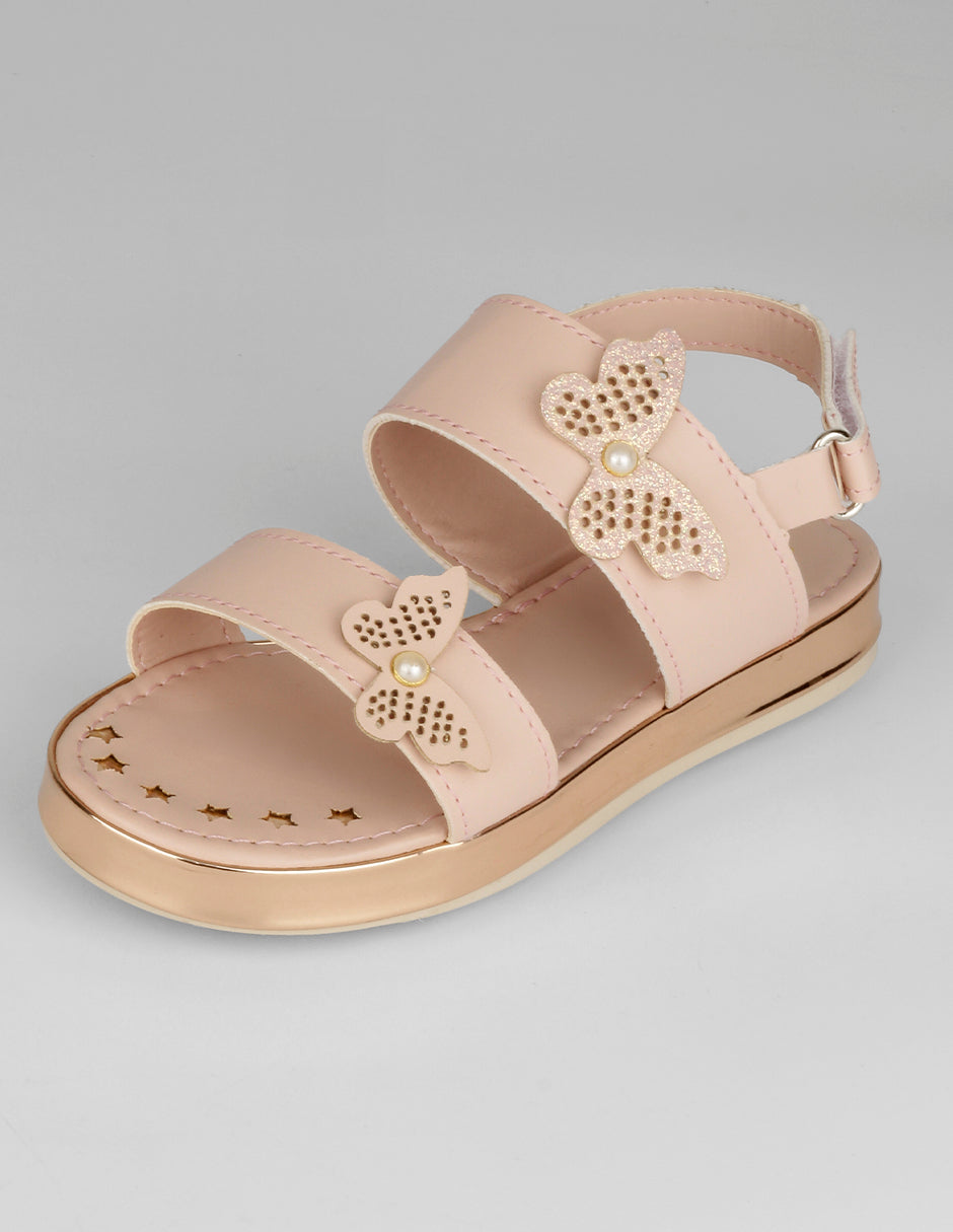 Sandalias Kids en Piel vegana – Rosa