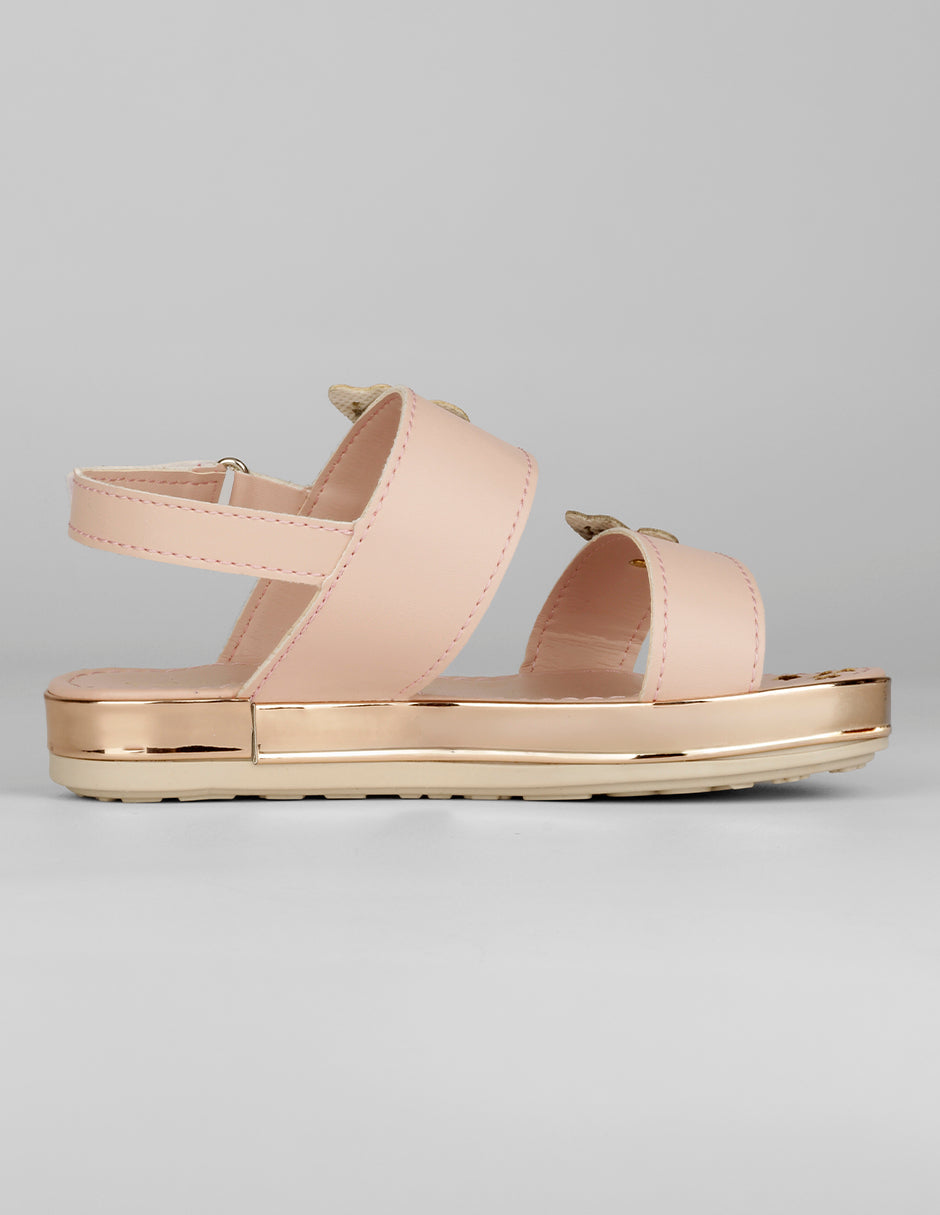 Sandalias Kids en Piel vegana – Rosa