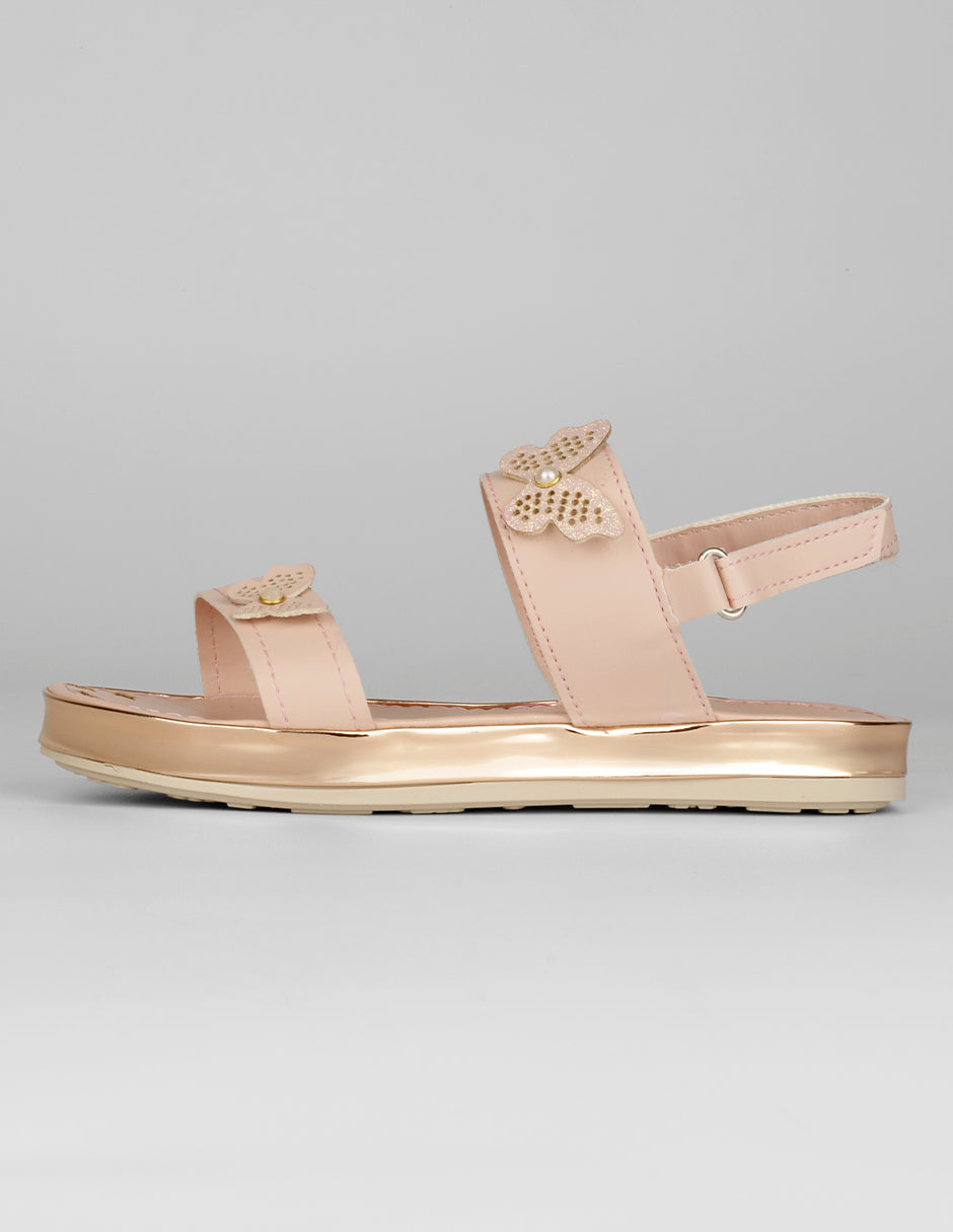 Sandalias Kids en Piel vegana – Rosa