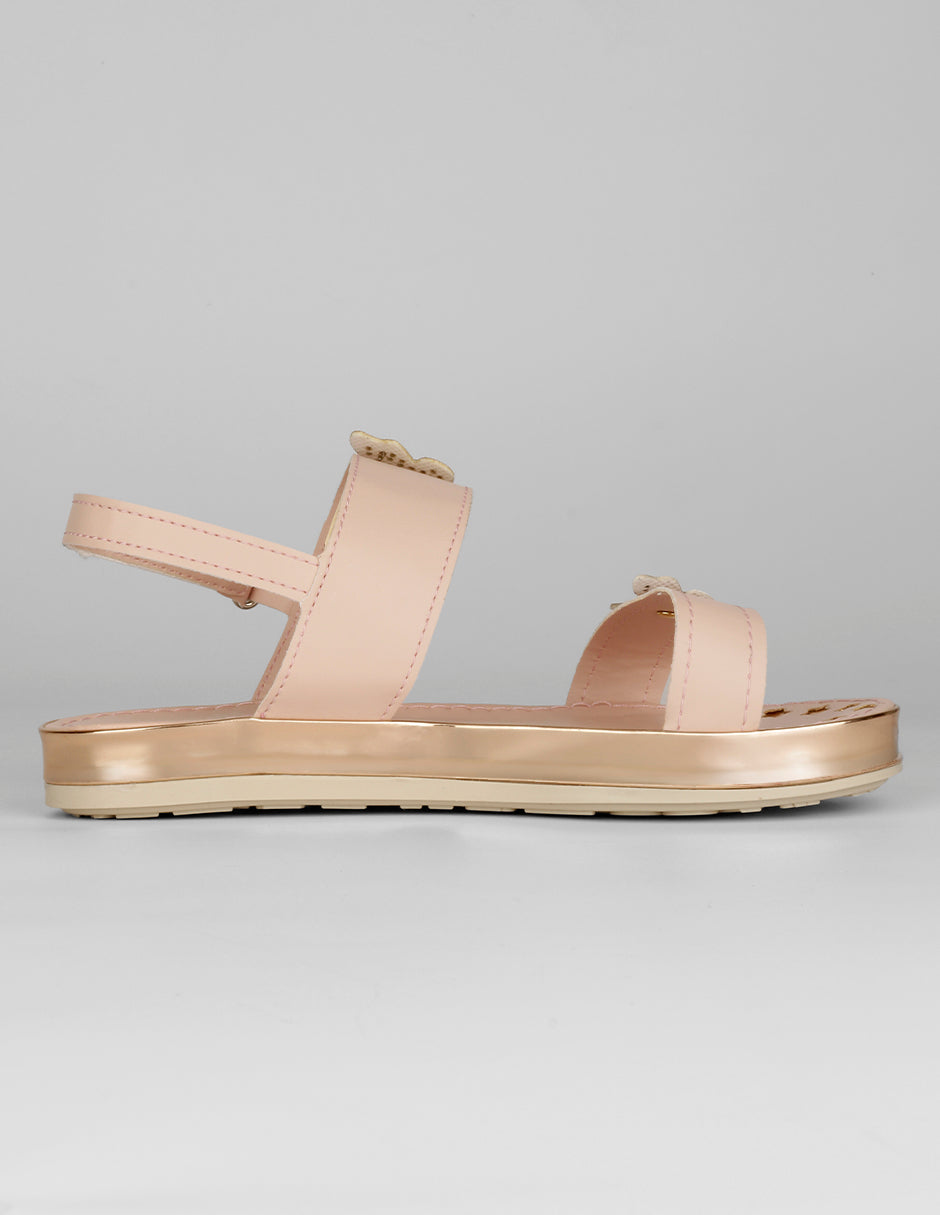 Sandalias Kids en Piel vegana – Rosa