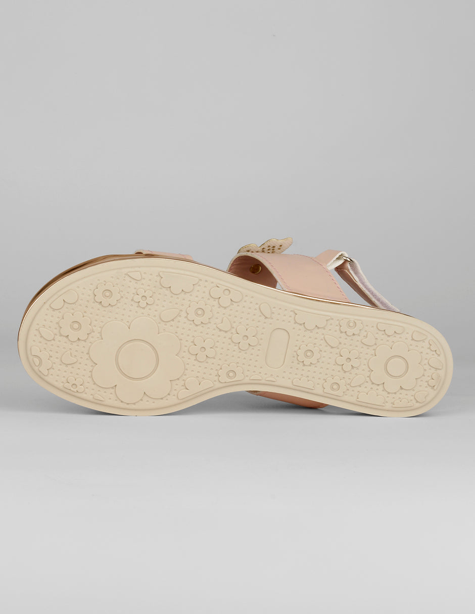 Sandalias Kids en Piel vegana – Rosa