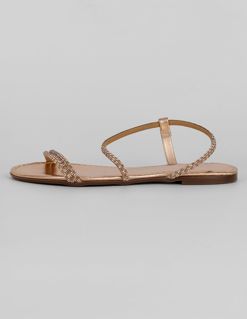 Sandalias de piso Exterior Sintético Color Rosa Para Mujer De RBBASICS