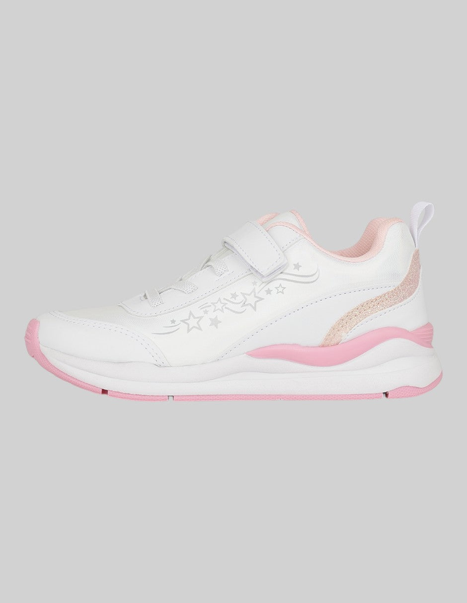 Tenis Exterior Sintético Color Blanco Para Niña De RBCOLLECTION