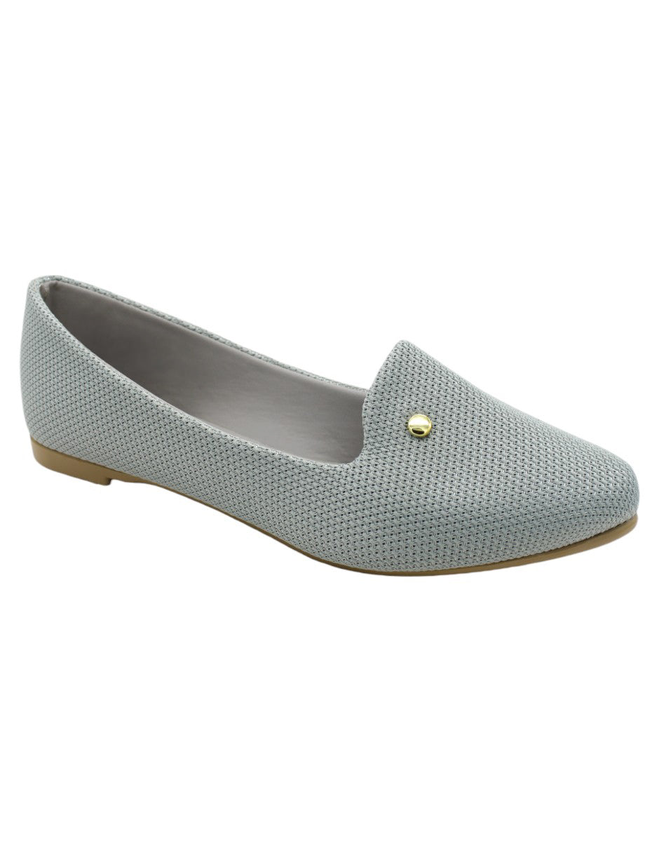 Flats clásicas en Textil – Gris