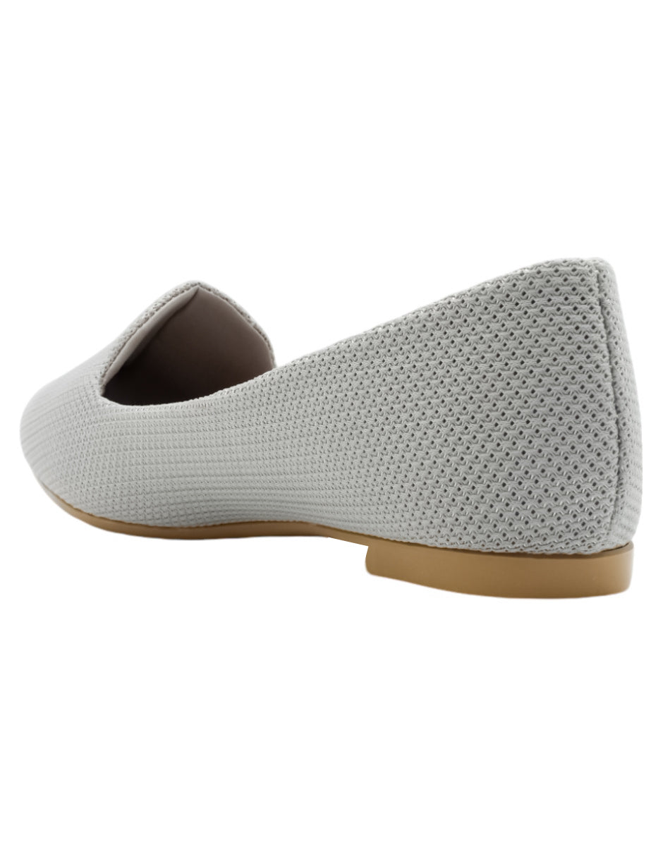 Flats clásicas Exterior Textil Color Gris Para Mujer De RBBASICS