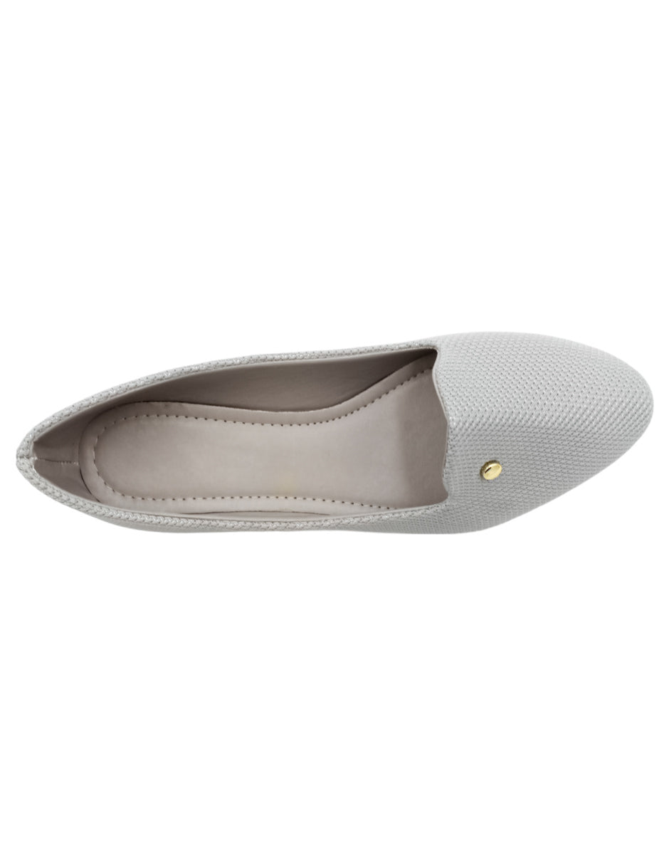 Flats clásicas en Textil – Gris