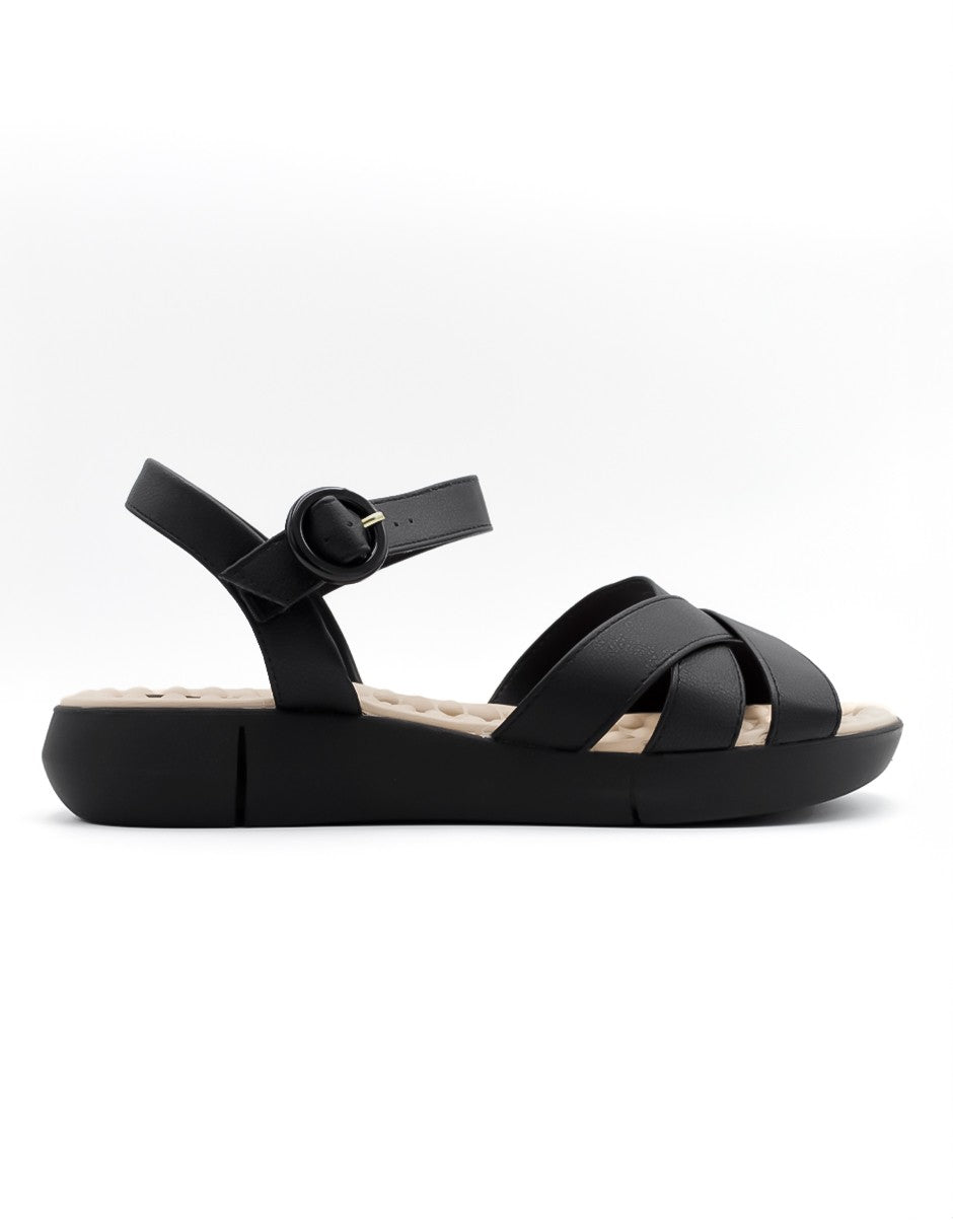 Sandalias de piso en sintético- Negro