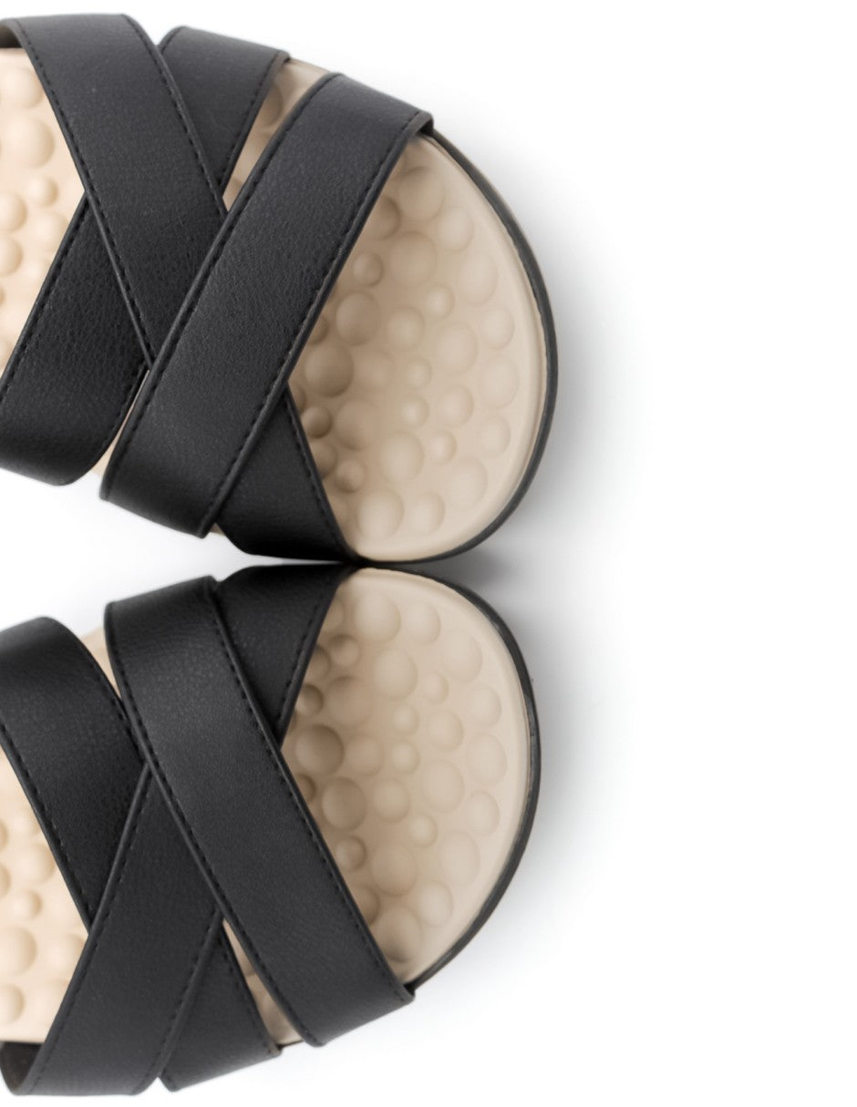 Sandalias de piso en sintético- Negro