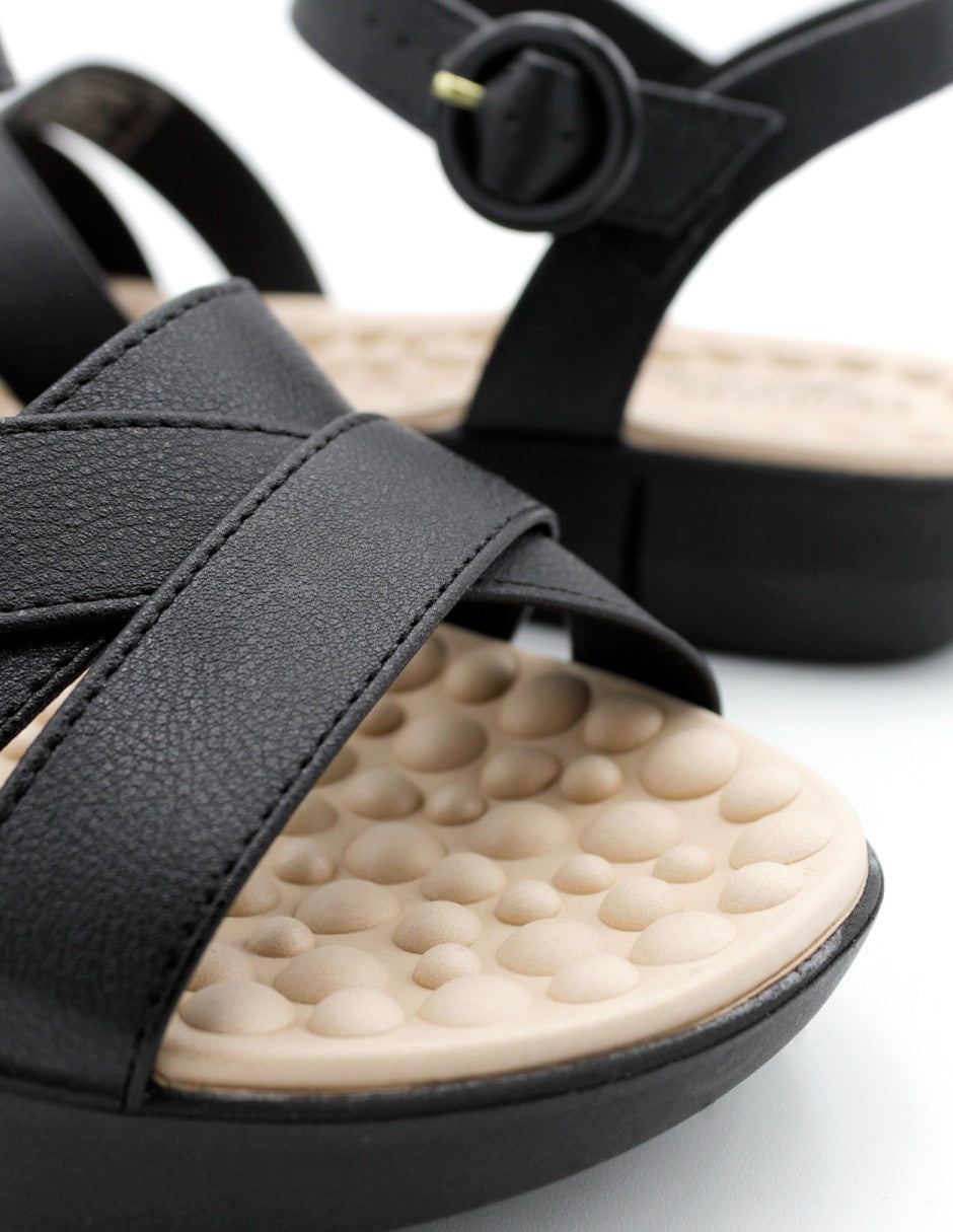 Sandalias de piso en sintético- Negro