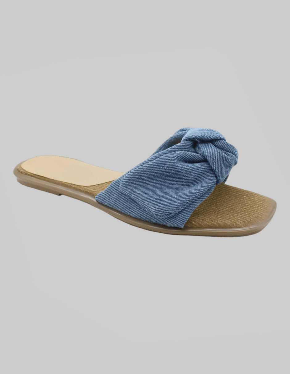 Sandalias de piso Soft en Textil – Azul
