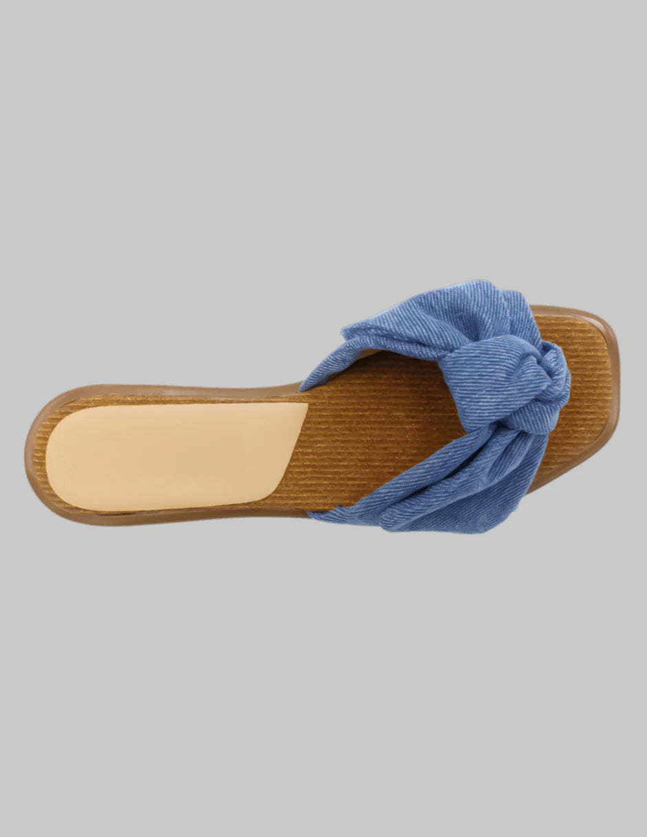 Sandalias de piso Soft en Textil – Azul