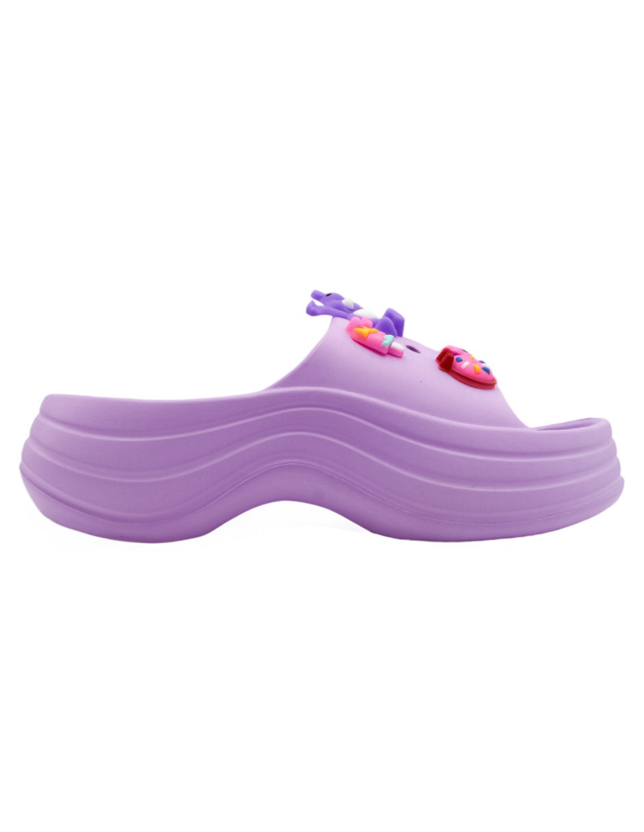 Sandalias con plataforma en Sintético – Morado