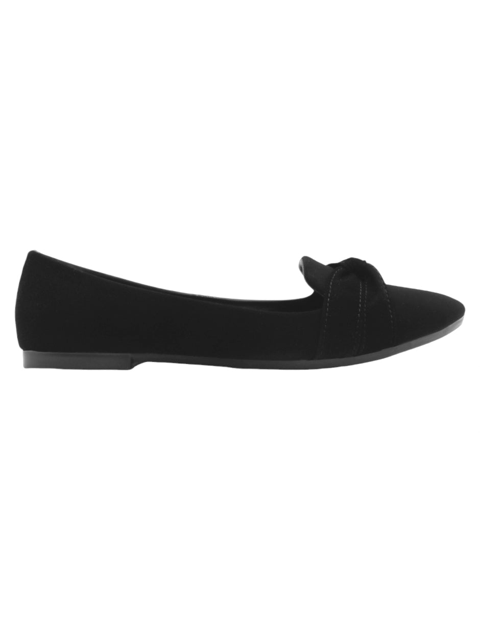 Flats clásicas en Piel vegana – Negro