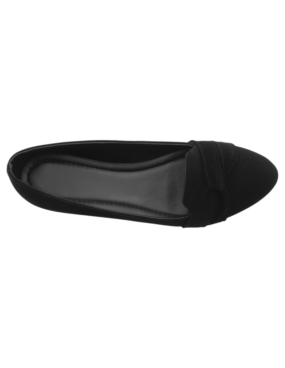 Flats clásicas en Piel vegana – Negro