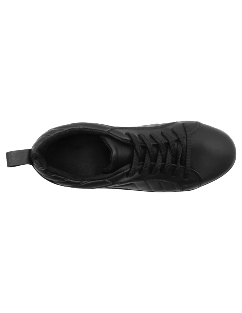 Tenis con cordones en Sintético – Negro