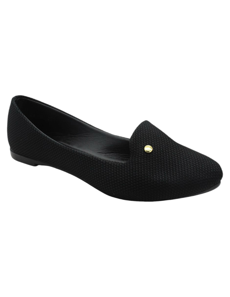 Flats clásicas Exterior Textil Color Negro Para Mujer De RBBASICS