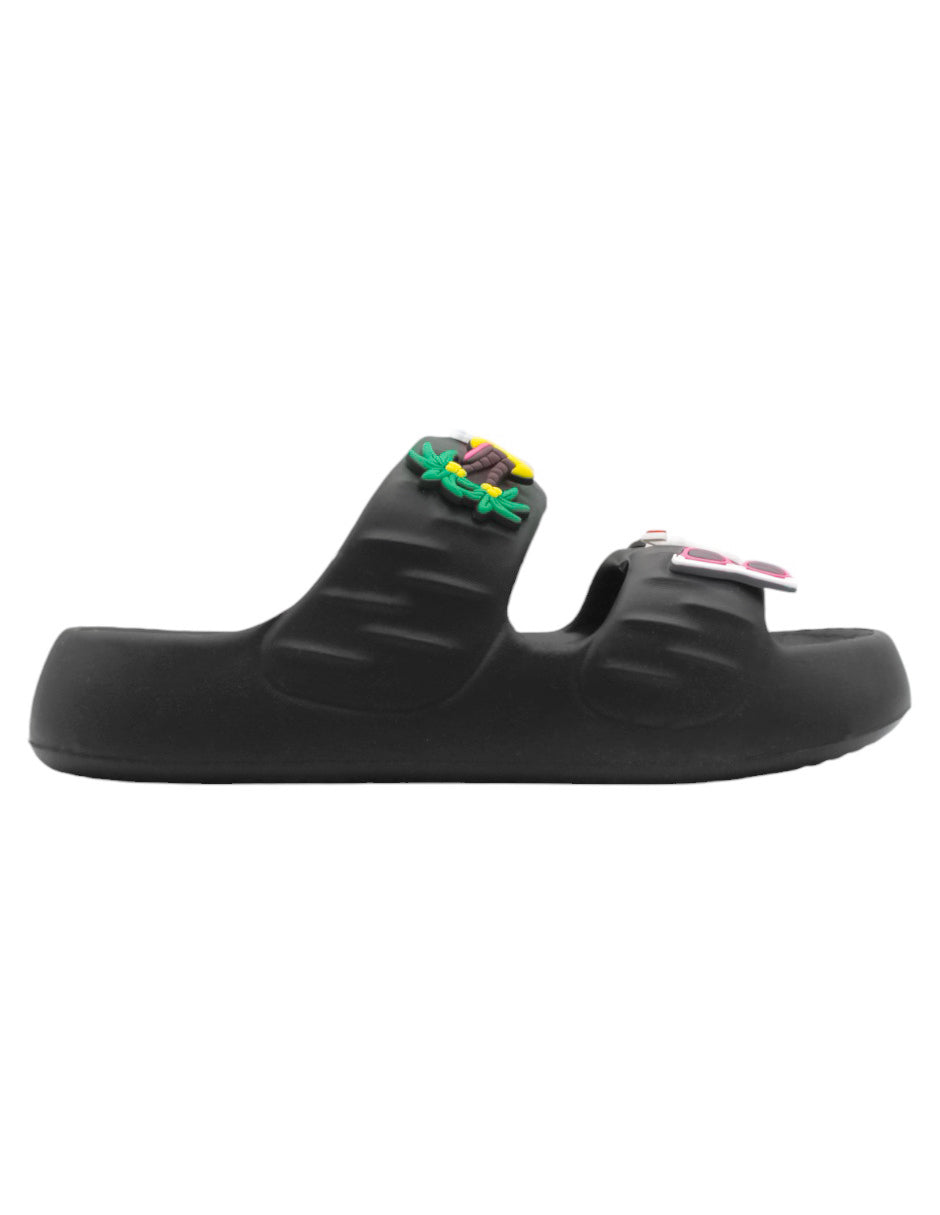 Sandalias con plataforma en Sintético – Negro