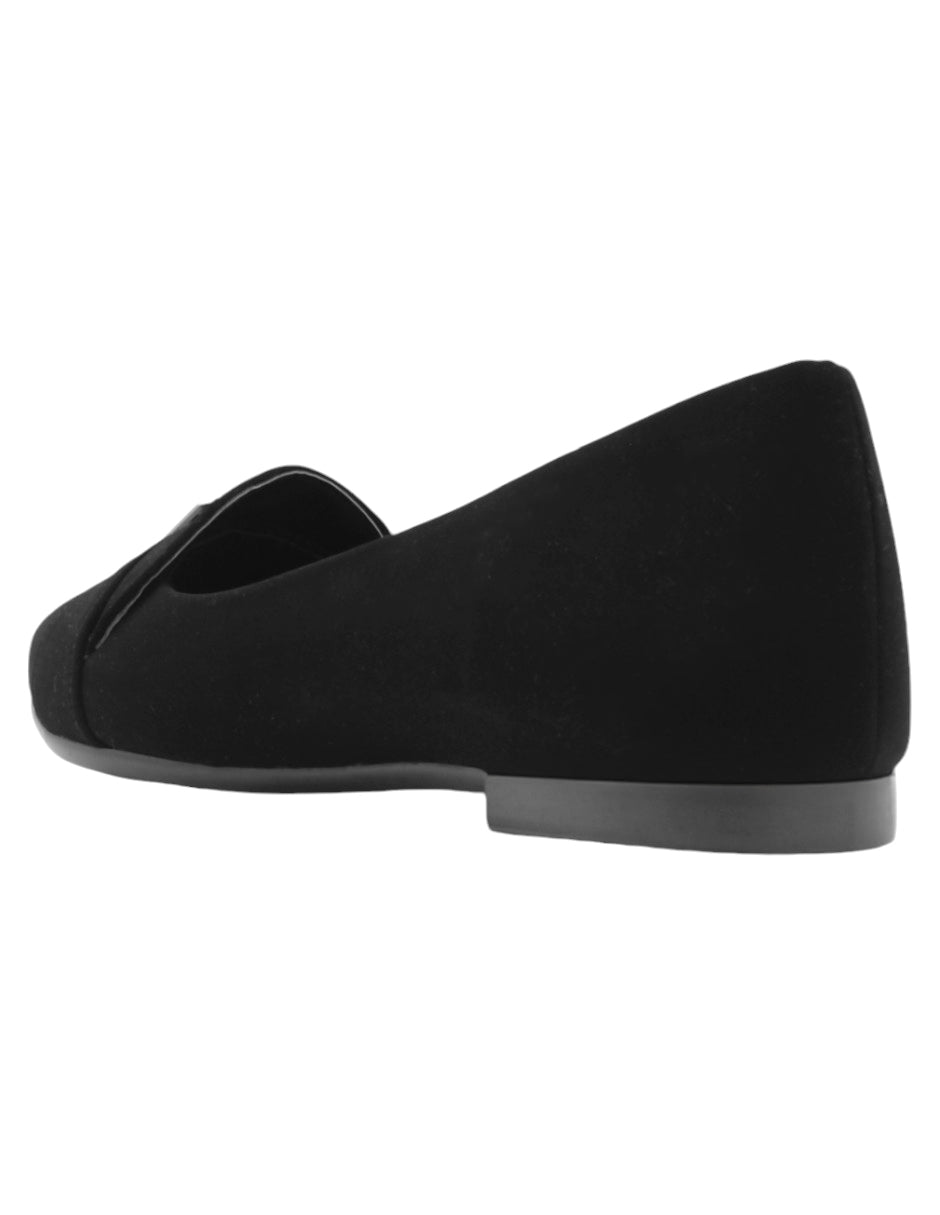 Flats clásicas Exterior Gamuza sintética Color Negro Para Mujer De RBBASICS