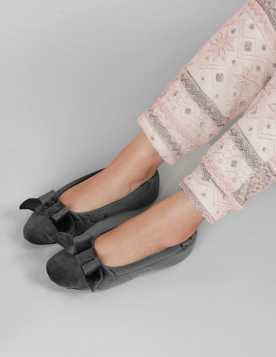 Pantuflas Nubelle afelpadas y cómodas – Gris