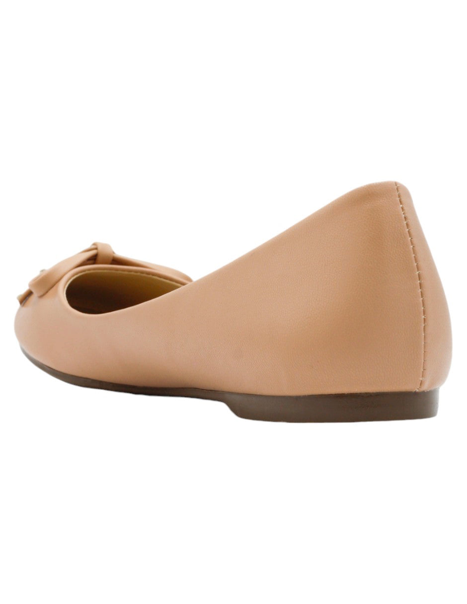 Flats clásicas en Piel Vegana – Beige