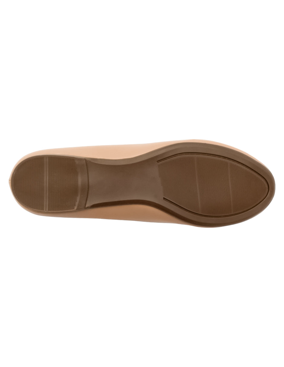 Flats clásicas en Piel Vegana – Beige