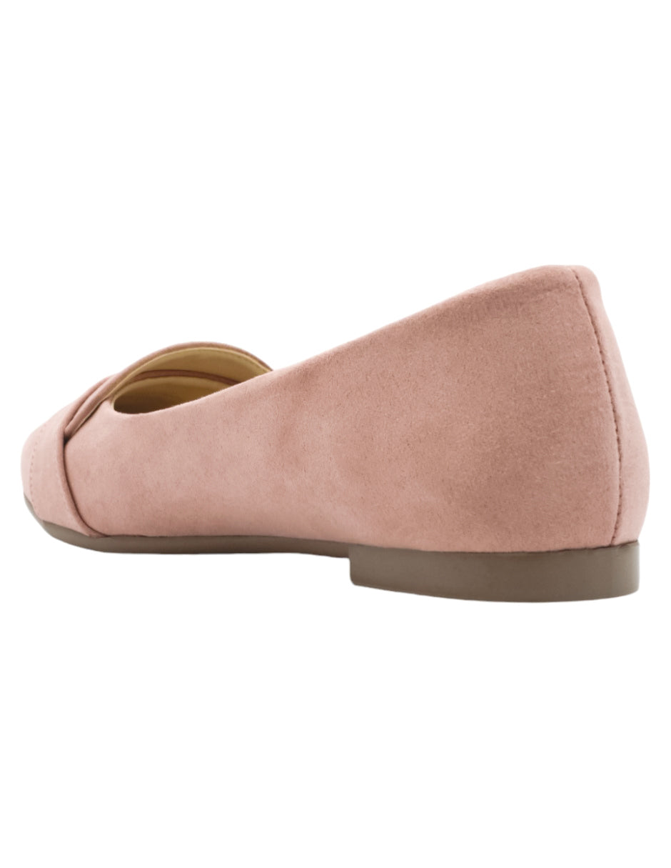 Flats clásicas Exterior Gamuza sintética Color Rosa Para Mujer De RBBASICS