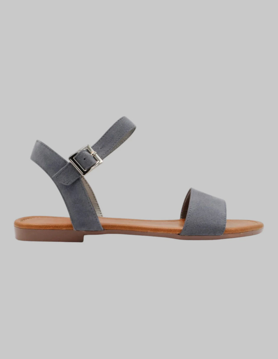 Sandalias de piso Soft en Gamuza – Azul