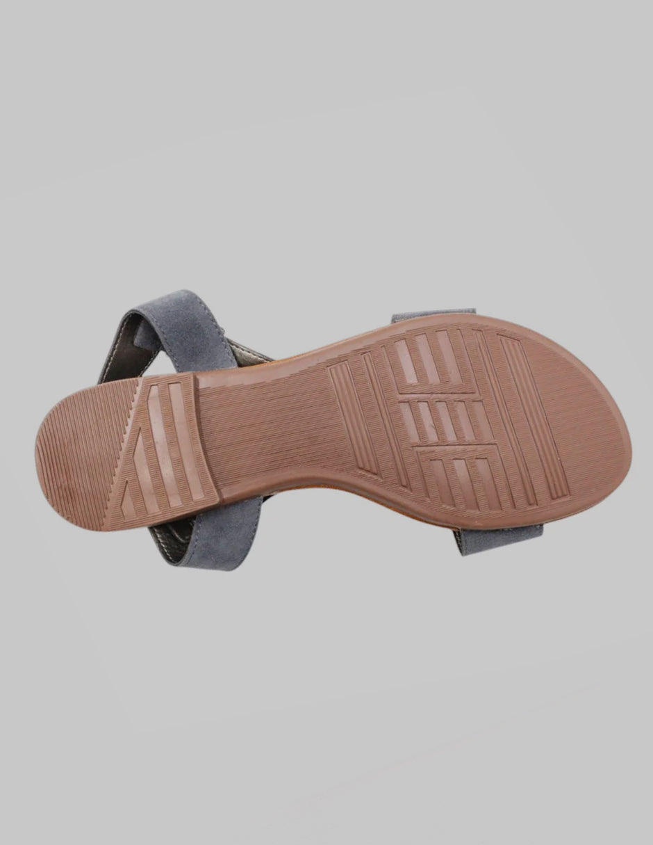 Sandalias de piso Soft en Gamuza – Azul