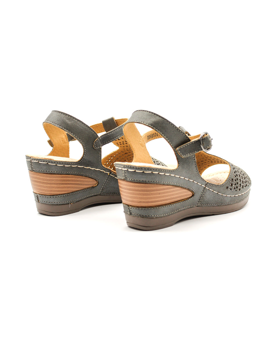 Sandalias con plataforma Color Gris Para Mujer De DOROTHY GAYNOR