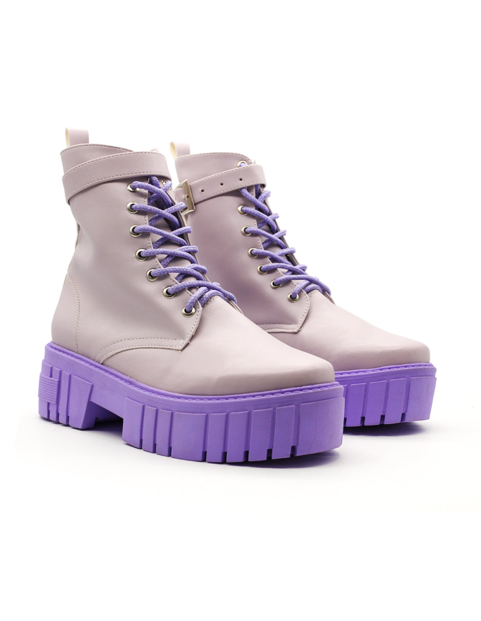 Botas casuales Color Lila Para Mujer De RBCOLLECTION Talla 26