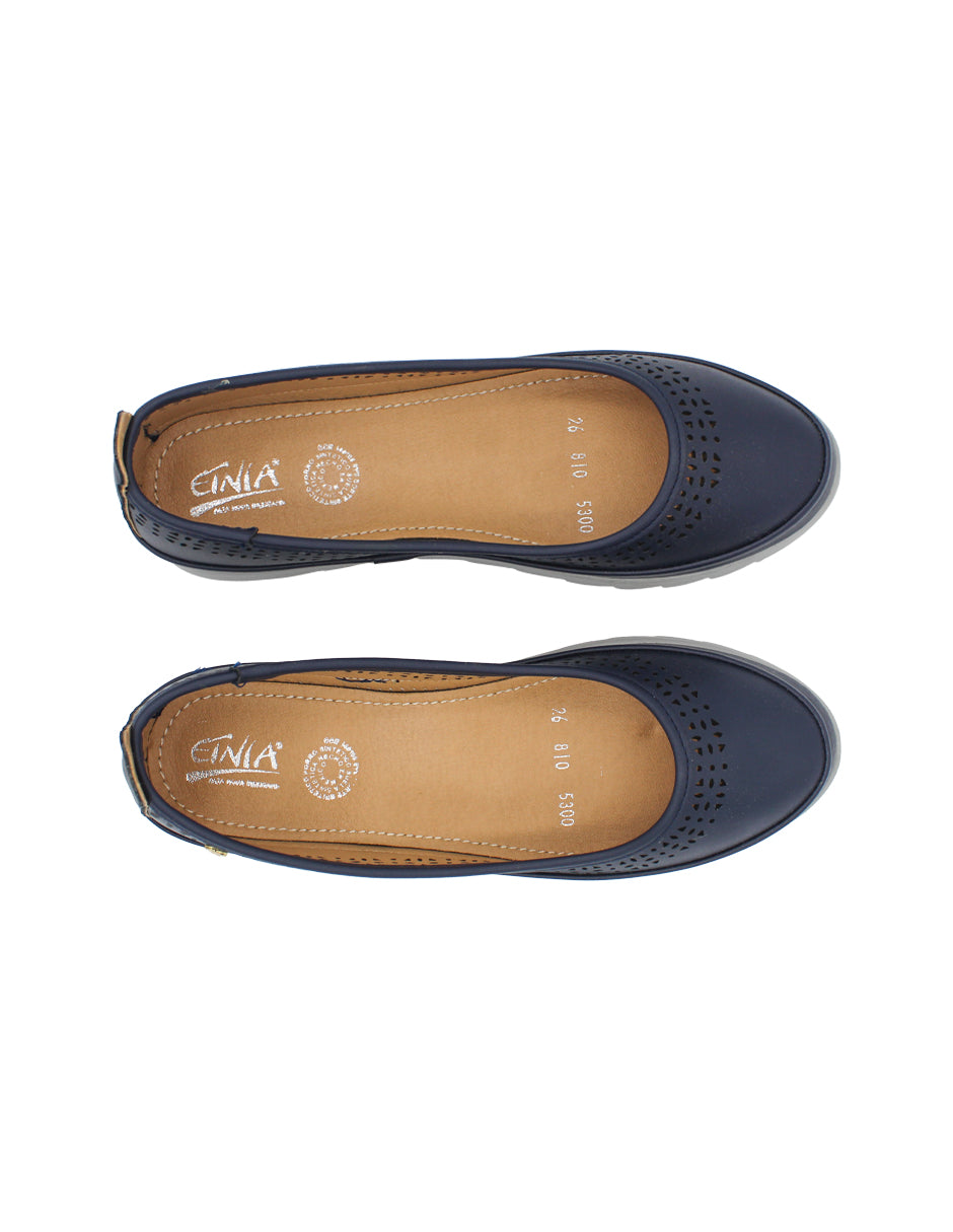 Flats clásicas Color Azul Para Mujer De ETNIA