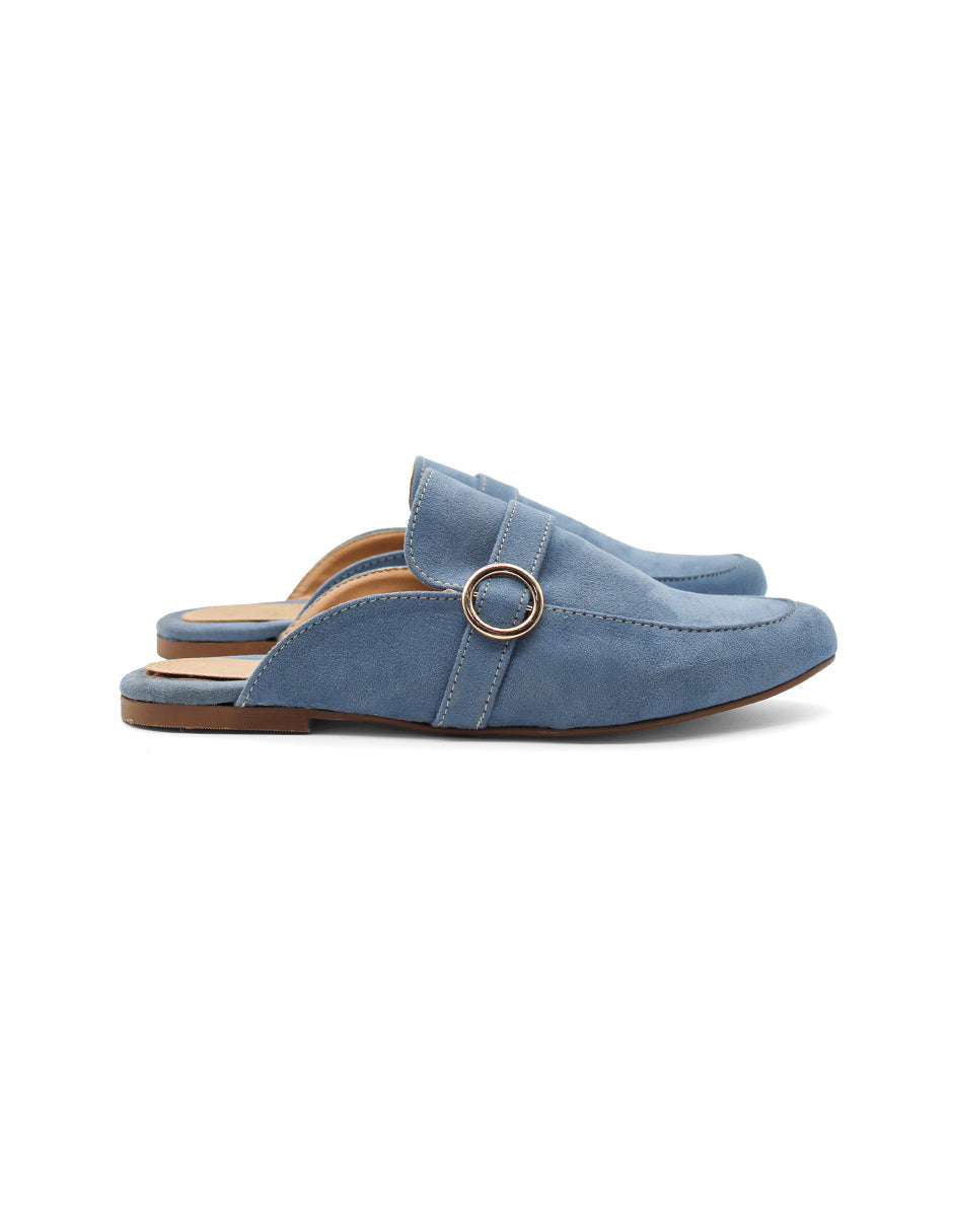 Flats puntales Color Azul Para Mujer De LADY ONE